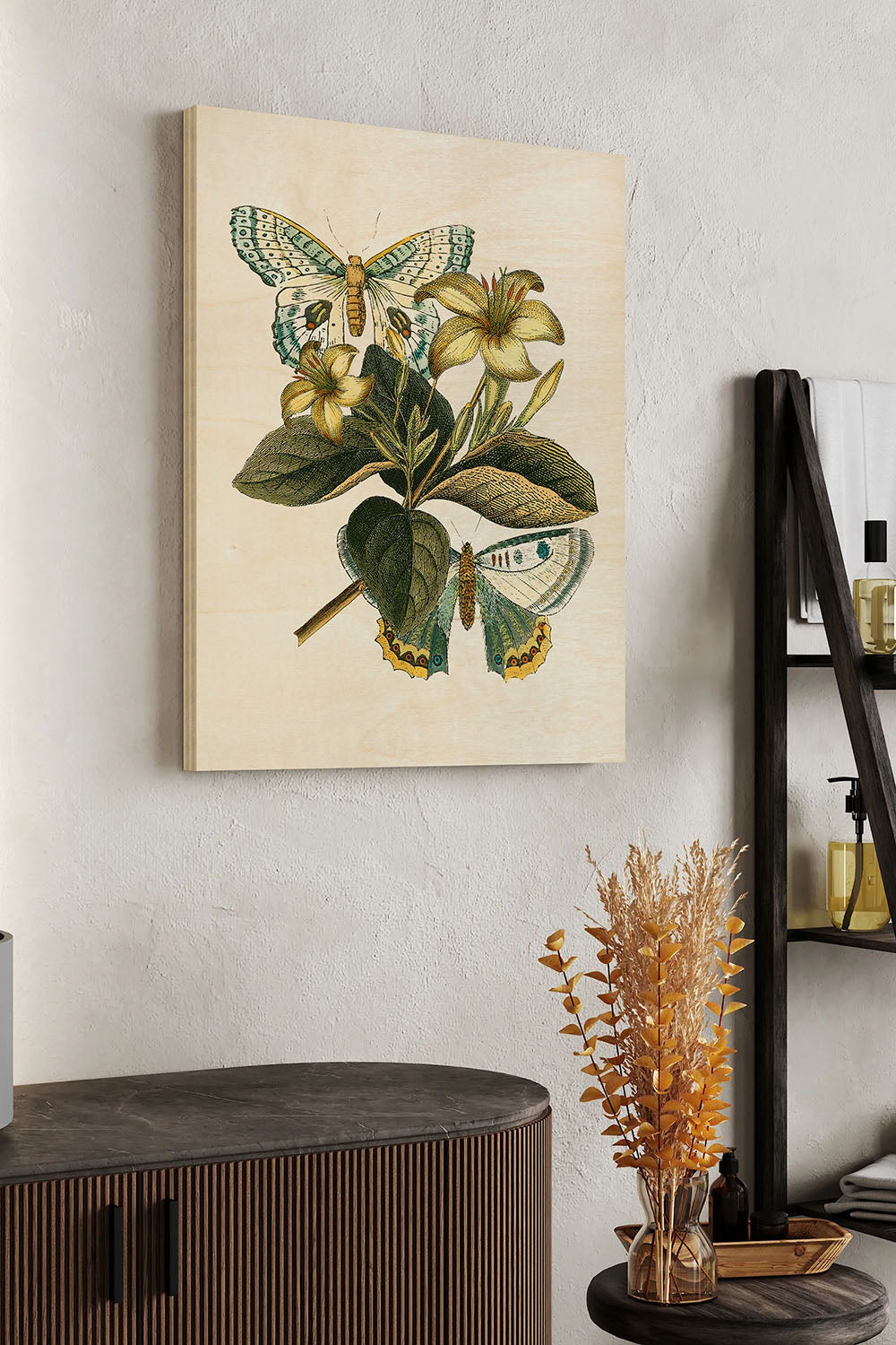 Butterfly Oasis IV Wood Art Print - Oakavia