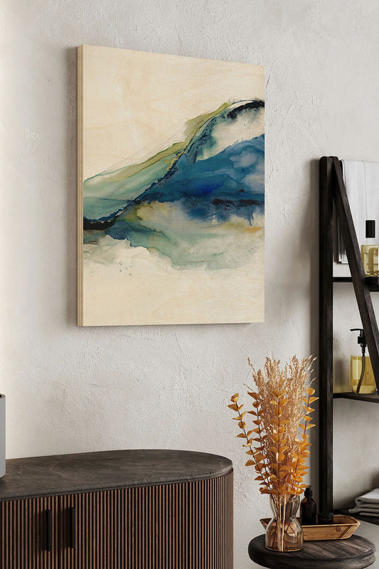 Abstract Terrain IV Wood Art Print - Oakavia