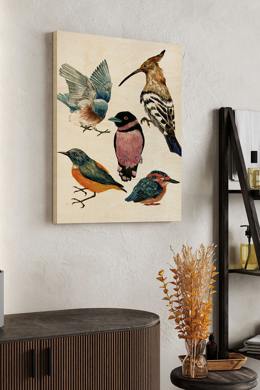 Bird Collection I Wood Art Print - Oakavia