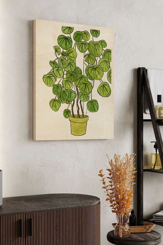 Potted Jungle II Wood Art Print - Oakavia