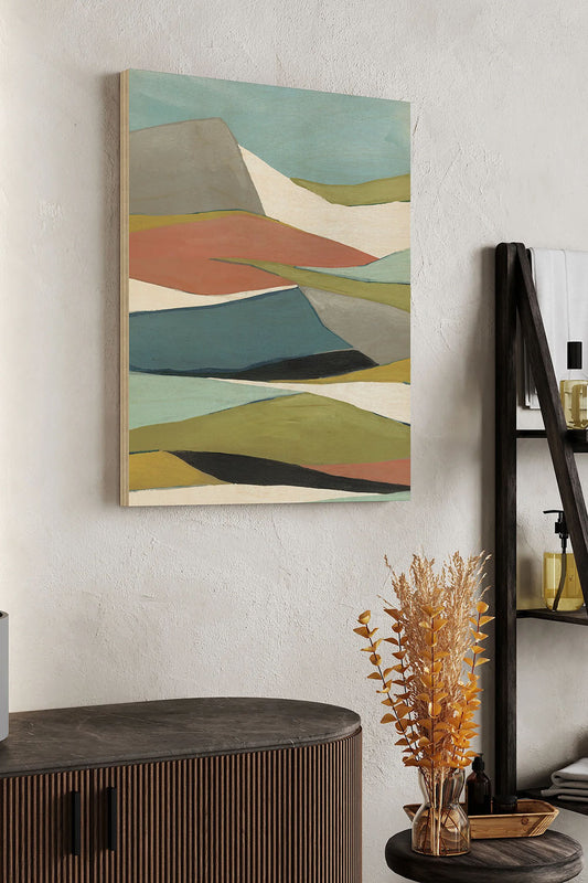 Geoscape I Wood Art Print - Oakavia