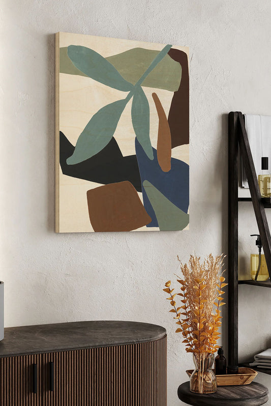 Mod Collage I Wood Art Print - Oakavia