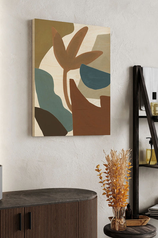 Mod Collage II Wood Art Print - Oakavia