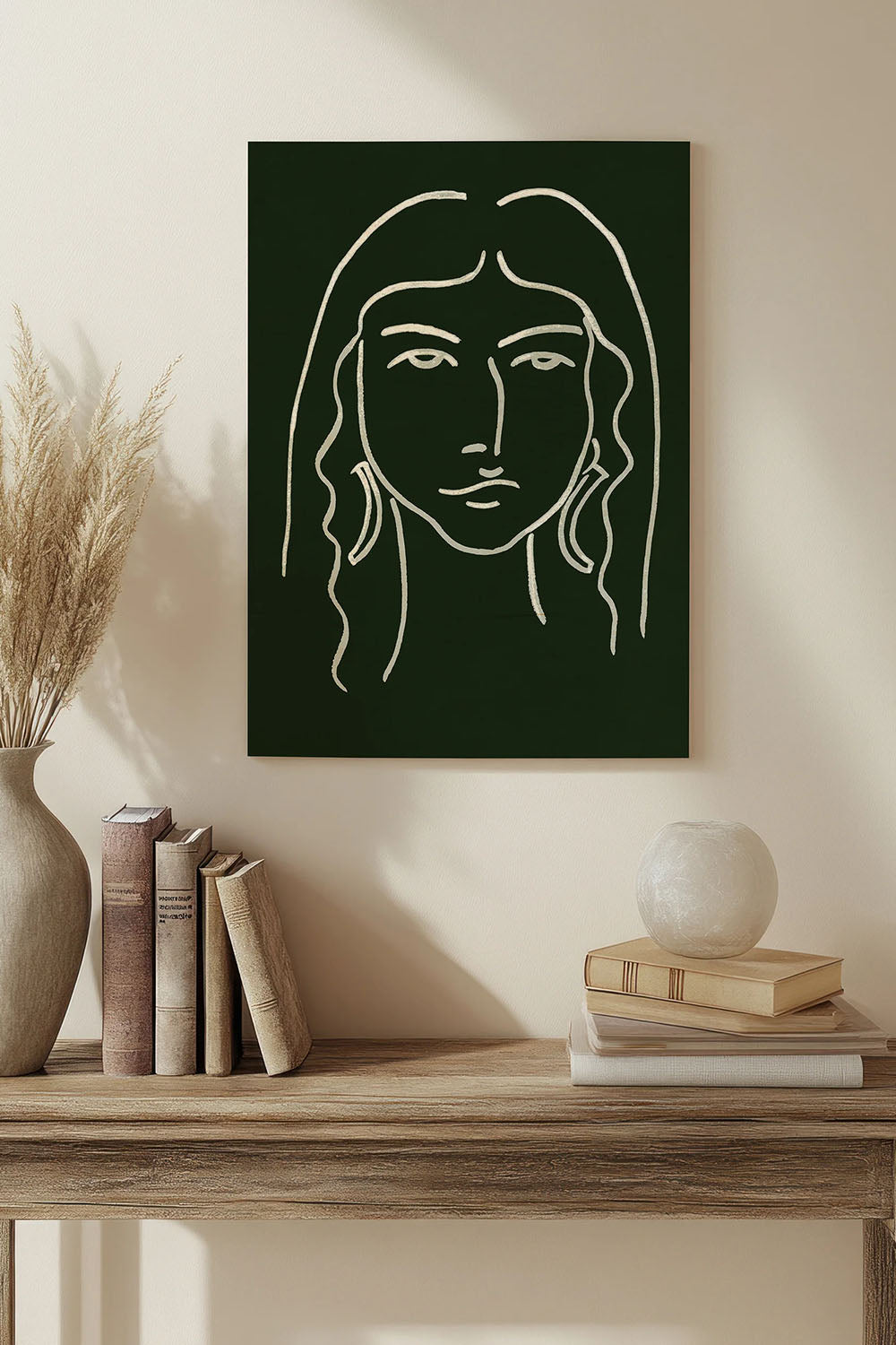 Malachite Portrait VI Wood Art Print - Oakavia
