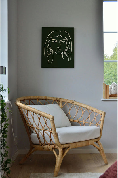 Malachite Portrait VI Wood Art Print - Oakavia
