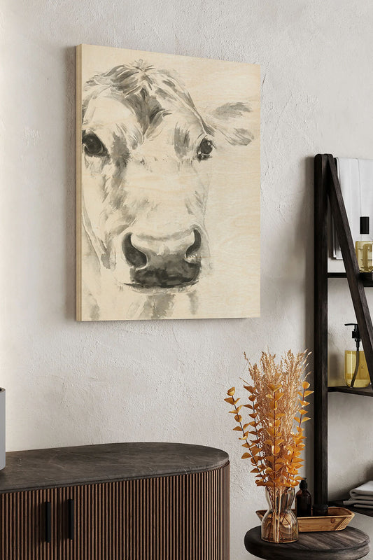 Farm Faces I Wood Art Print - Oakavia