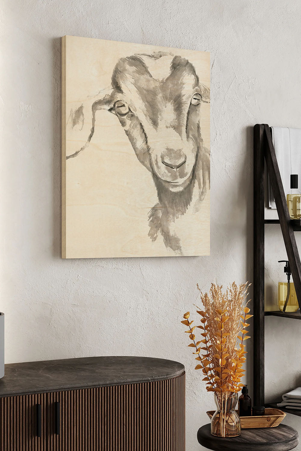 Farm Faces IV Wood Art Print - Oakavia