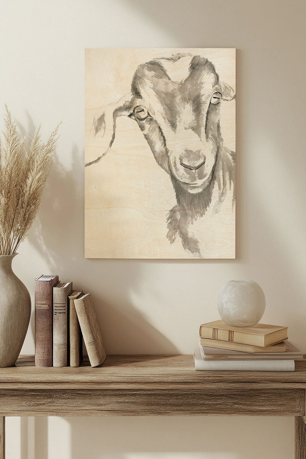 Farm Faces IV Wood Art Print - Oakavia