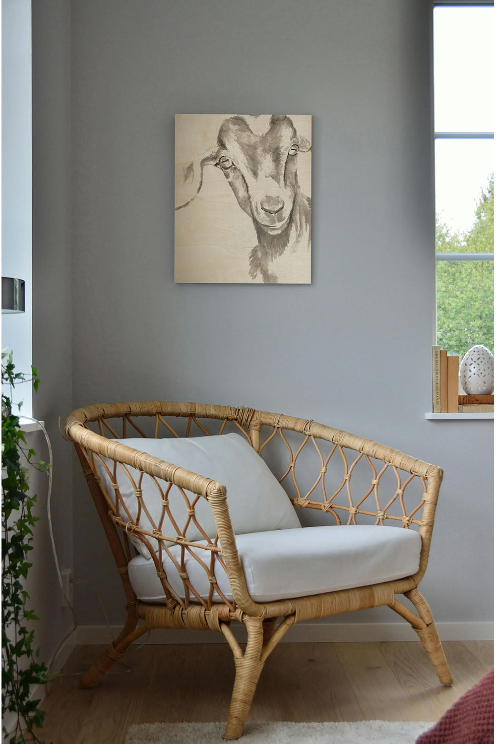 Farm Faces IV Wood Art Print - Oakavia