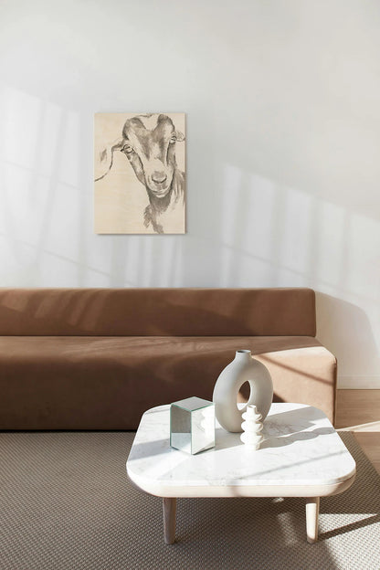 Farm Faces IV Wood Art Print - Oakavia