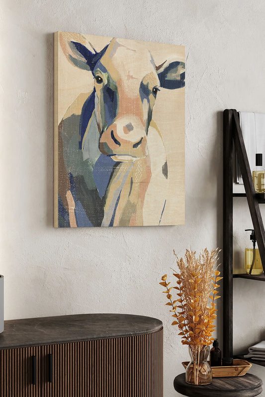 Hertford Holstein I Wood Art Print - Oakavia