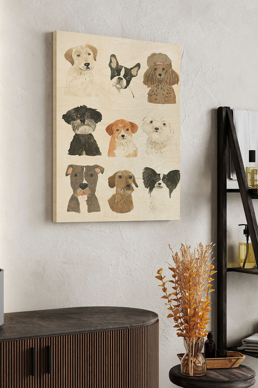 Doggos & Puppers II Wood Art Print - Oakavia
