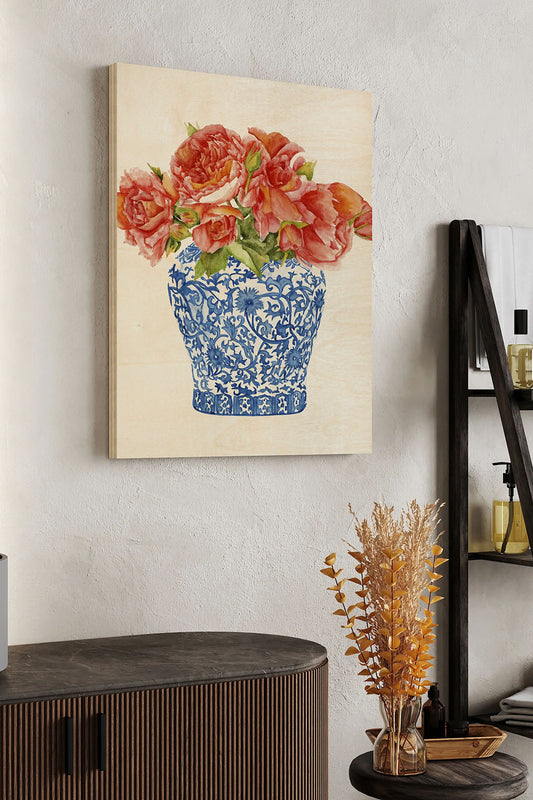 Sweet Peonies II Wood Art Print - Oakavia