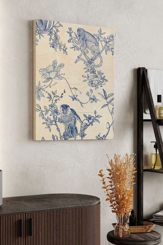 Monkey Land II Wood Art Print - Oakavia