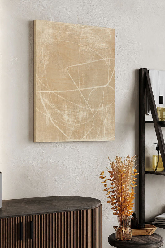 Linje II Wood Art Print - Oakavia