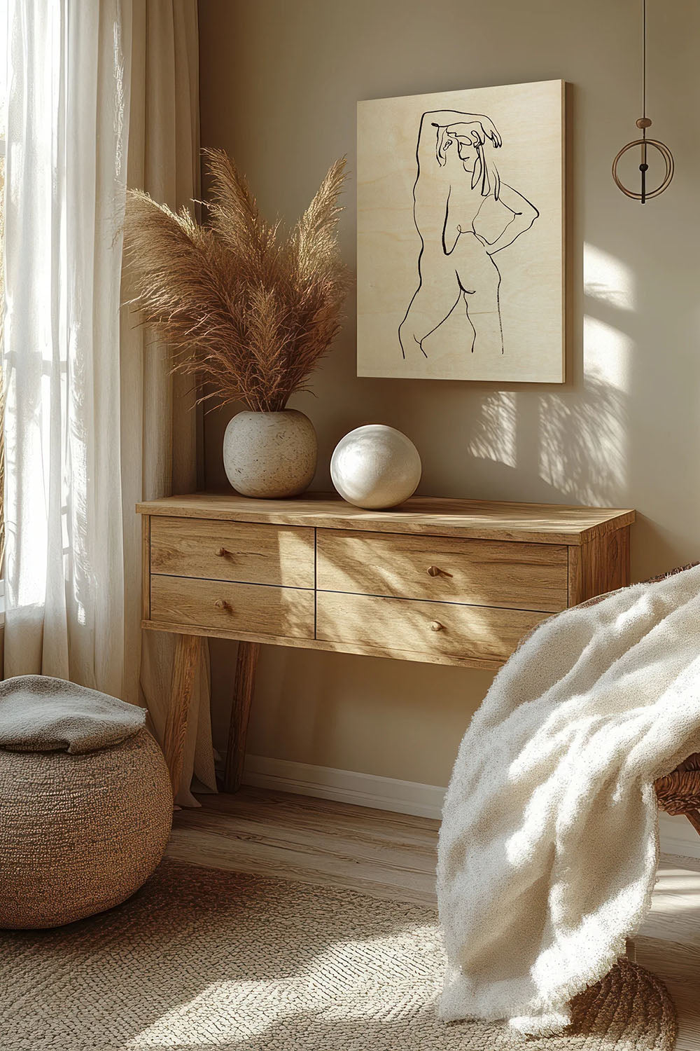 Quiet Mind III Wood Art Print - Oakavia