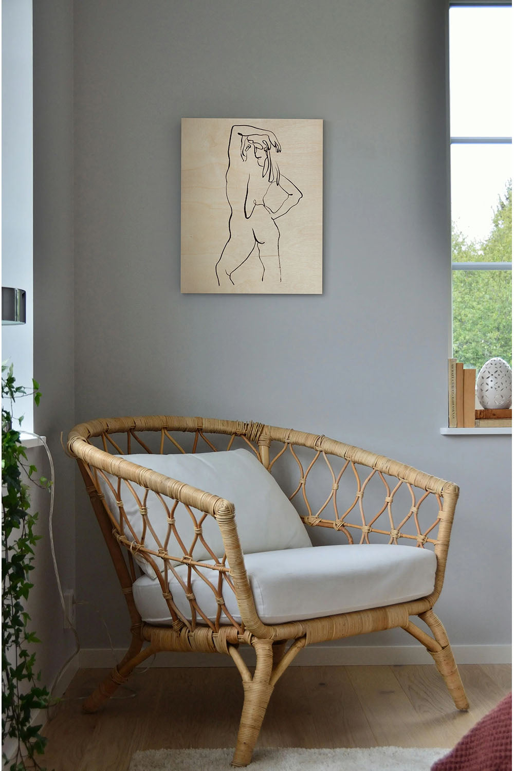 Quiet Mind III Wood Art Print - Oakavia