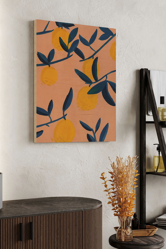 Sunlit Grove II Wood Art Print - Oakavia