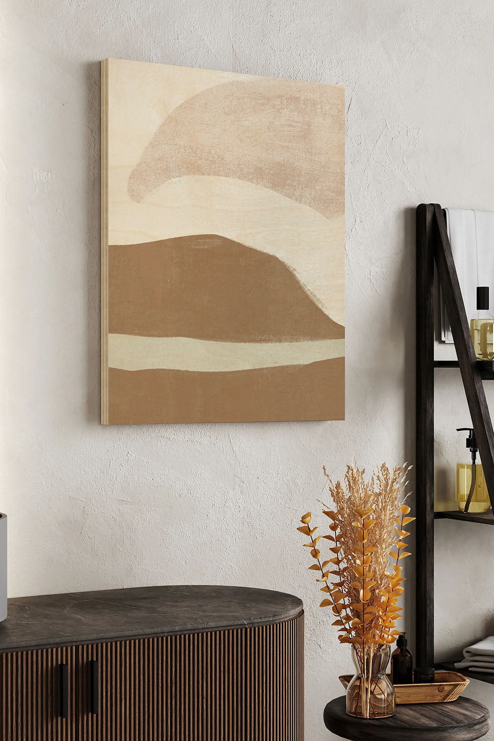 Symphonic Shapes I Wood Art Print - Oakavia