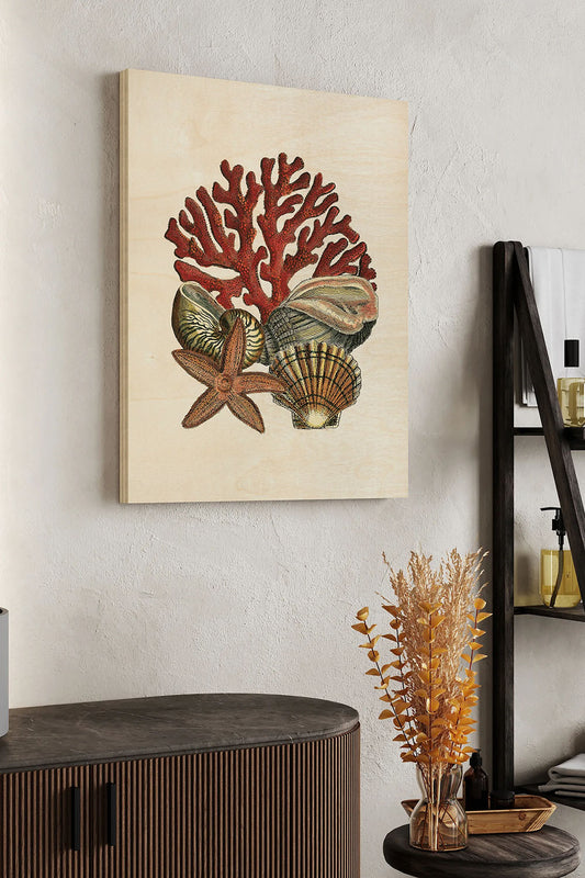 Coral Medley I Wood Art Print - Oakavia