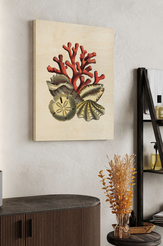 Coral Medley II Wood Art Print - Oakavia