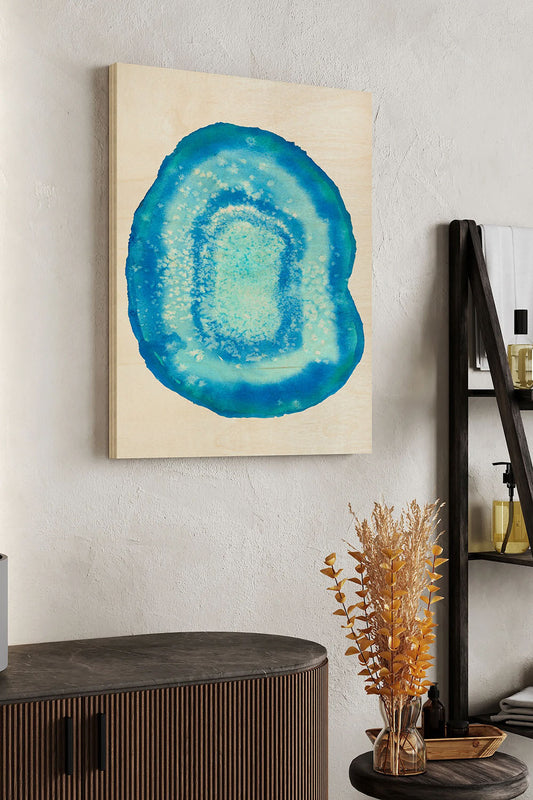 Radiant Geode III Wood Art Print - Oakavia