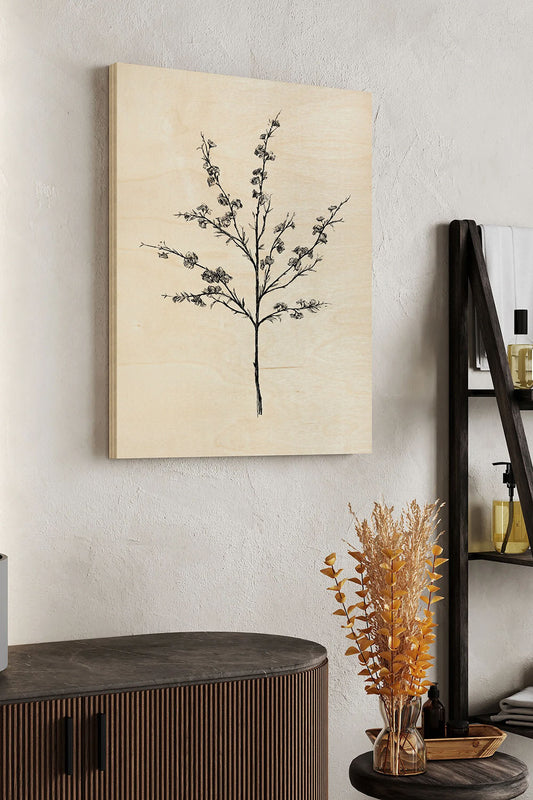 Field Flower III Wood Art Print - Oakavia