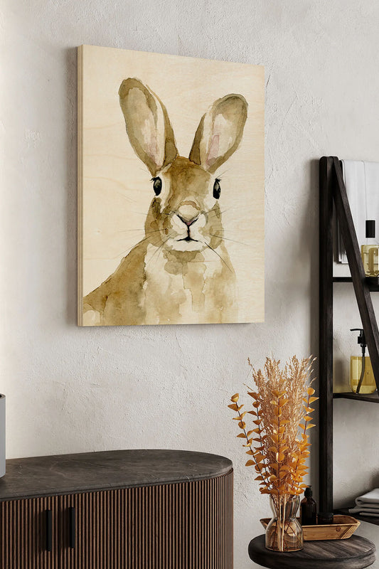 Bunn I Wood Art Print - Oakavia