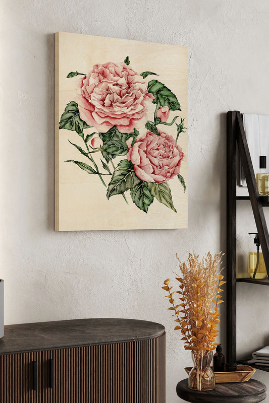 Roses are Red I Wood Art Print - Oakavia