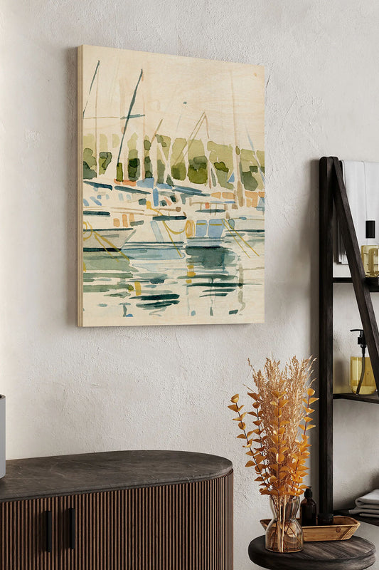 By the Bay I Wood Art Print - Oakavia