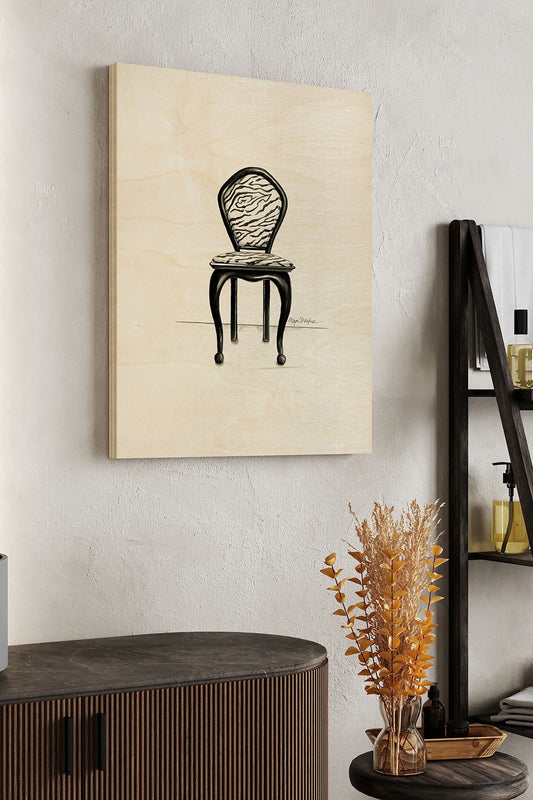 Designer Chair V (PP) Wood Art Print - Oakavia