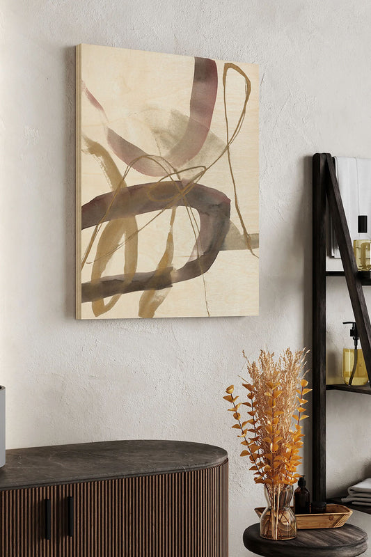 A Hint of Plum I Wood Art Print - Oakavia