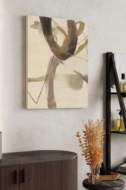 A Hint of Plum II Wood Art Print - Oakavia