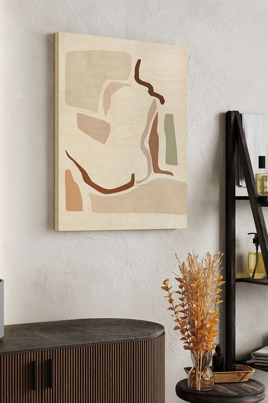 Lounge Abstract I Wood Art Print - Oakavia