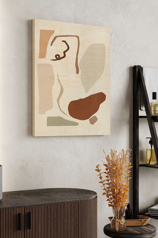 Lounge Abstract II Wood Art Print - Oakavia