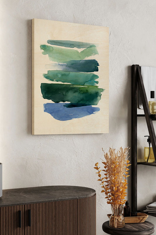 Swatches of Sea II Wood Art Print - Oakavia
