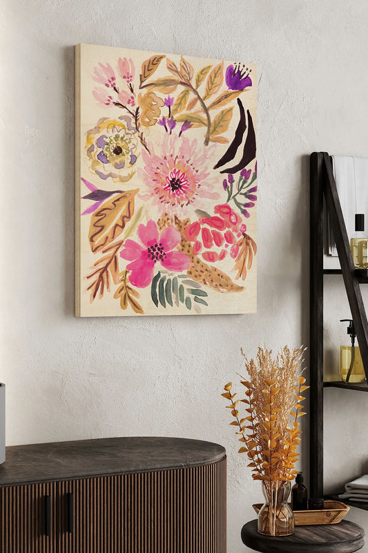 Flower Posy II Wood Art Print - Oakavia
