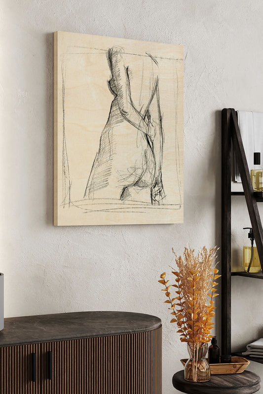 Demure II Wood Art Print - Oakavia