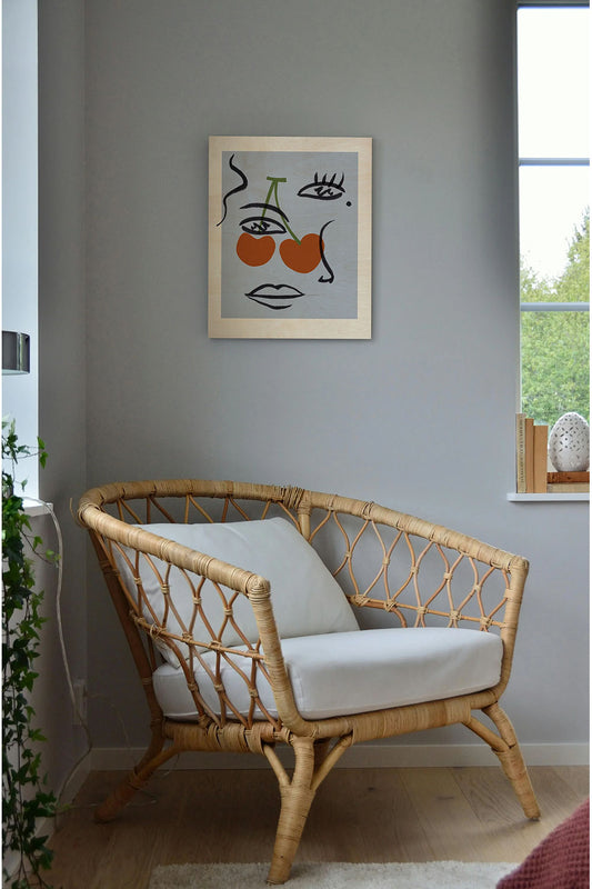 Cherry Baby I Wood Art Print - Oakavia