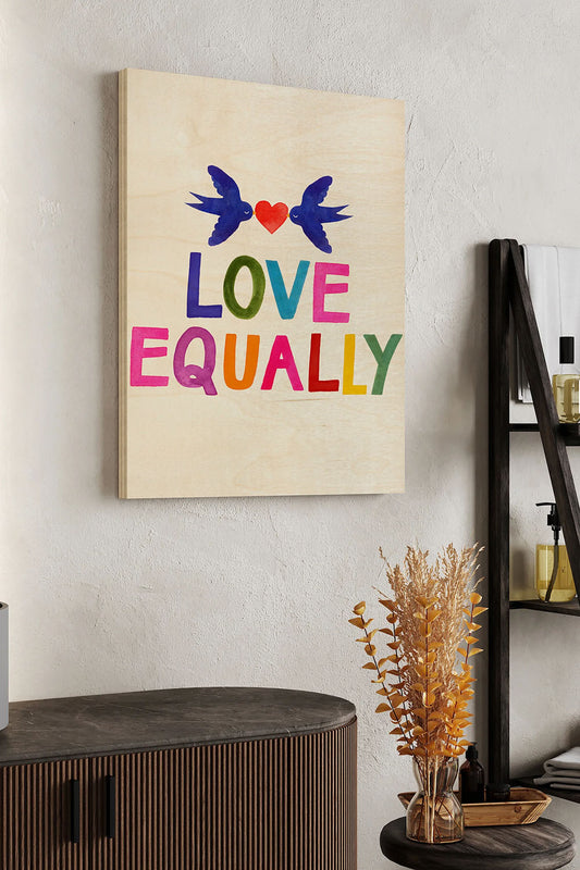 Love Loudly II Wood Art Print - Oakavia