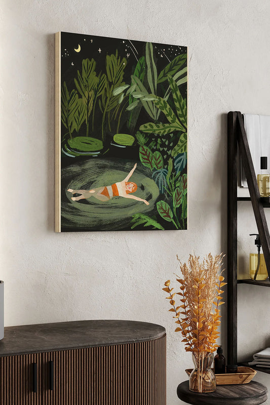 Lost in the Garden Collection B Wood Art Print - Oakavia