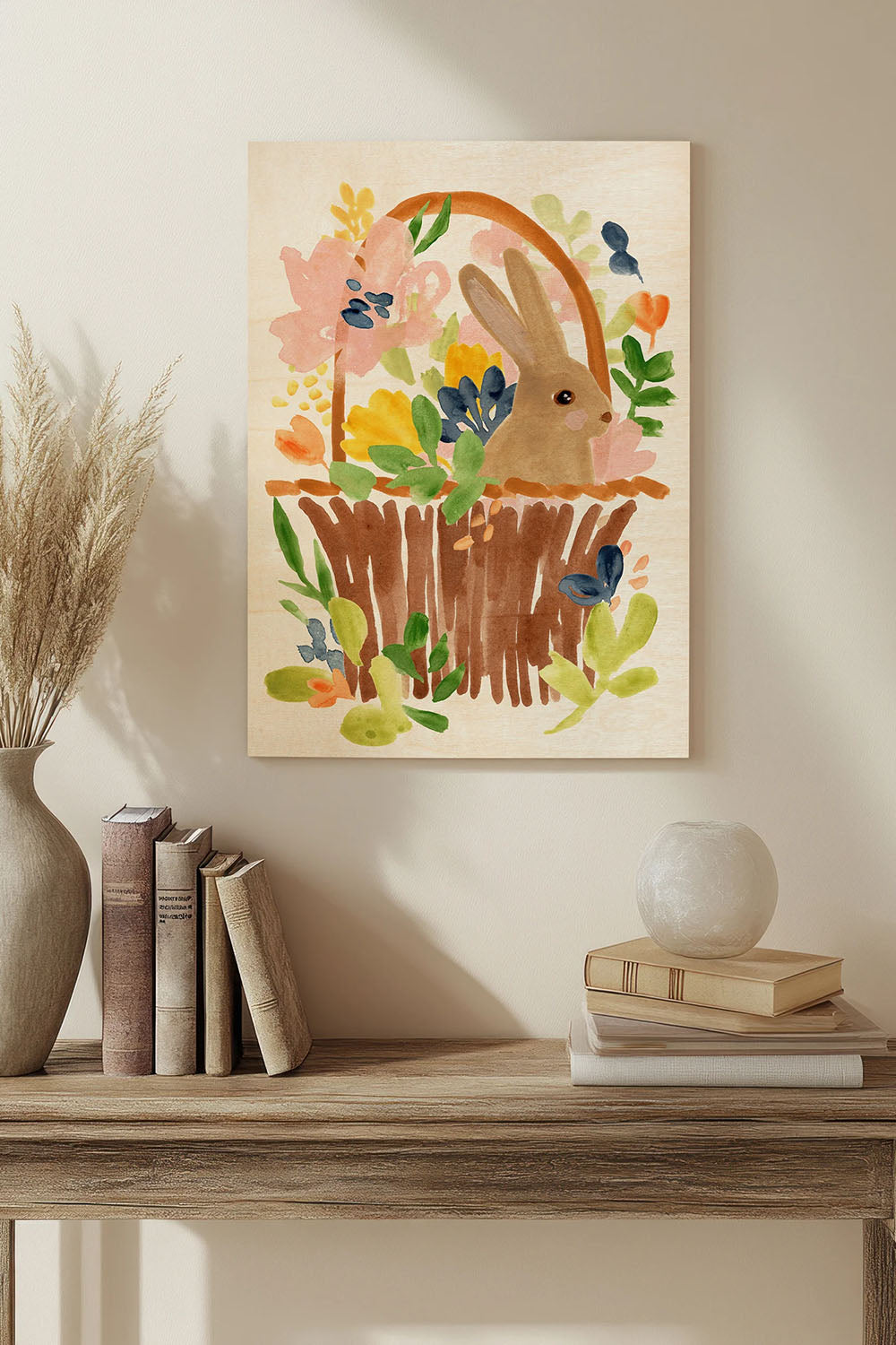 Meadow Potpourri Collection B Wood Art Print - Oakavia
