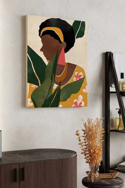 Pattern Poise Collection B Wood Art Print - Oakavia