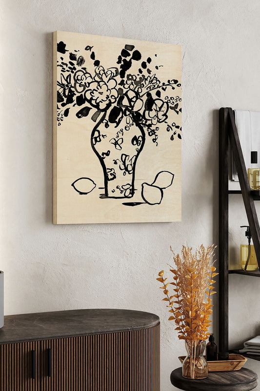 Matisse's Muse Still Life I Wood Art Print - Oakavia