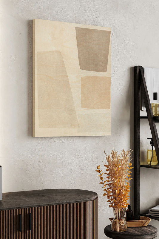 Block Magnetism I Wood Art Print - Oakavia