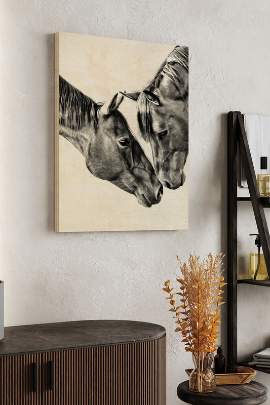 Equine Portrait VI Wood Art Print - Oakavia
