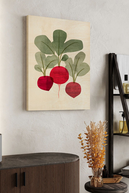Organic Veg I Wood Art Print - Oakavia