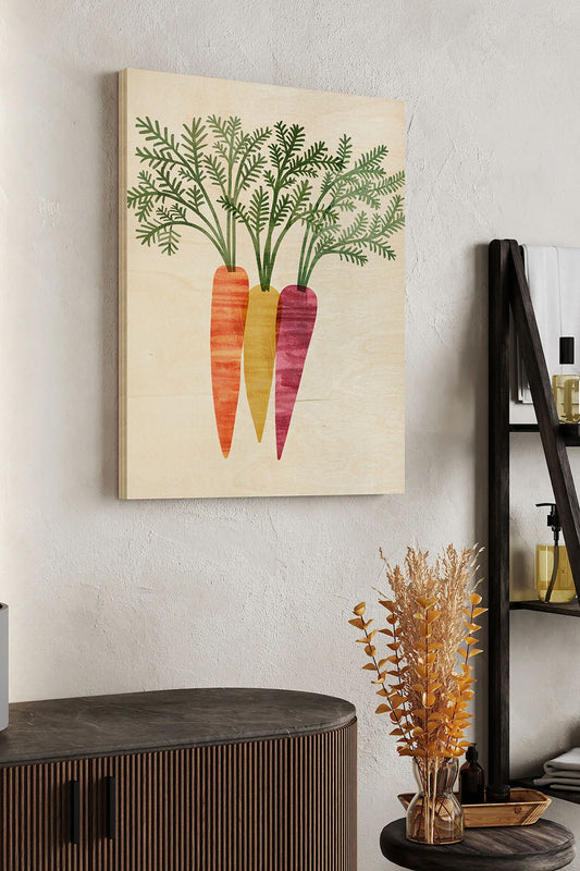 Organic Veg III Wood Art Print - Oakavia