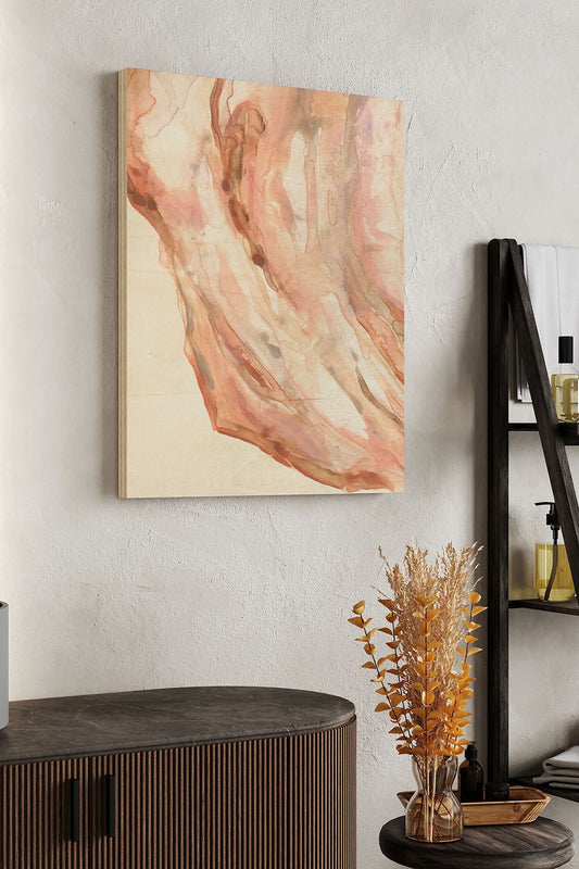 Rose Quartz II Wood Art Print - Oakavia
