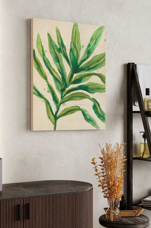 Parchment Palms I Wood Art Print - Oakavia